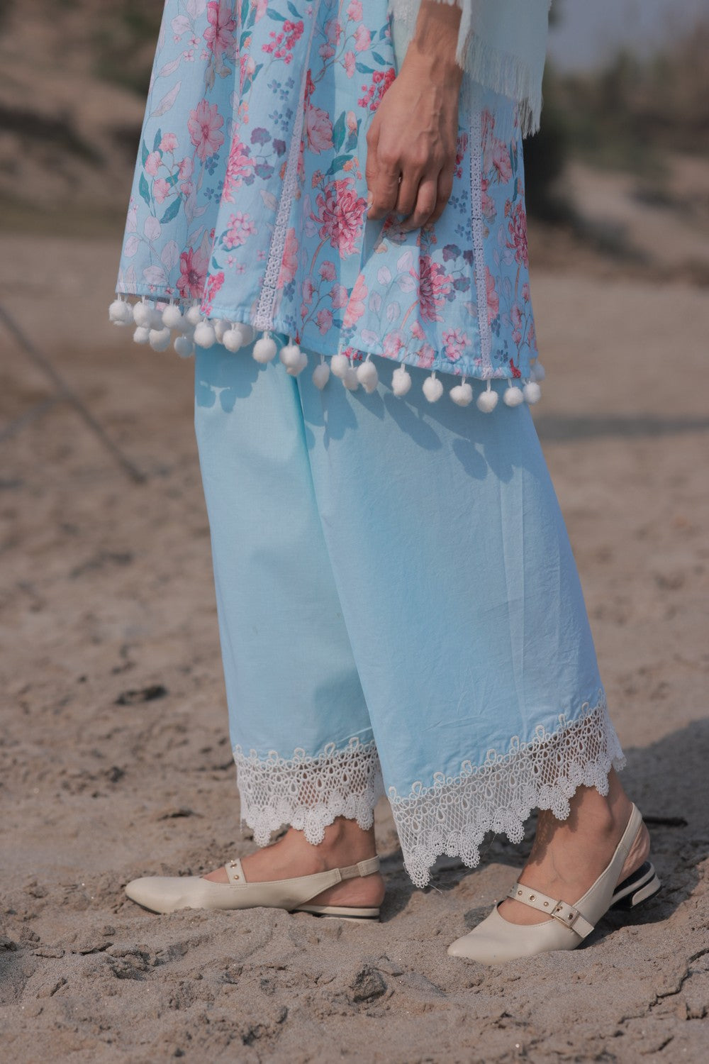 Sky Blue Kurta Suit