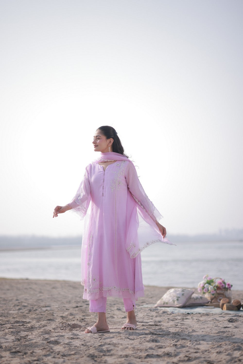 Pink Kalidar Suit