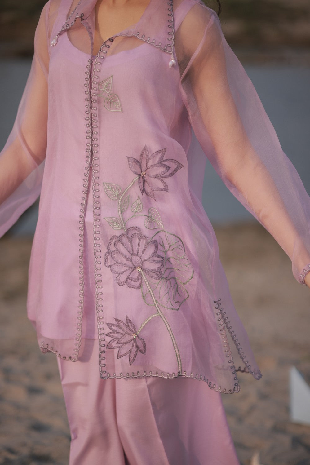 Pink Jacket Suit