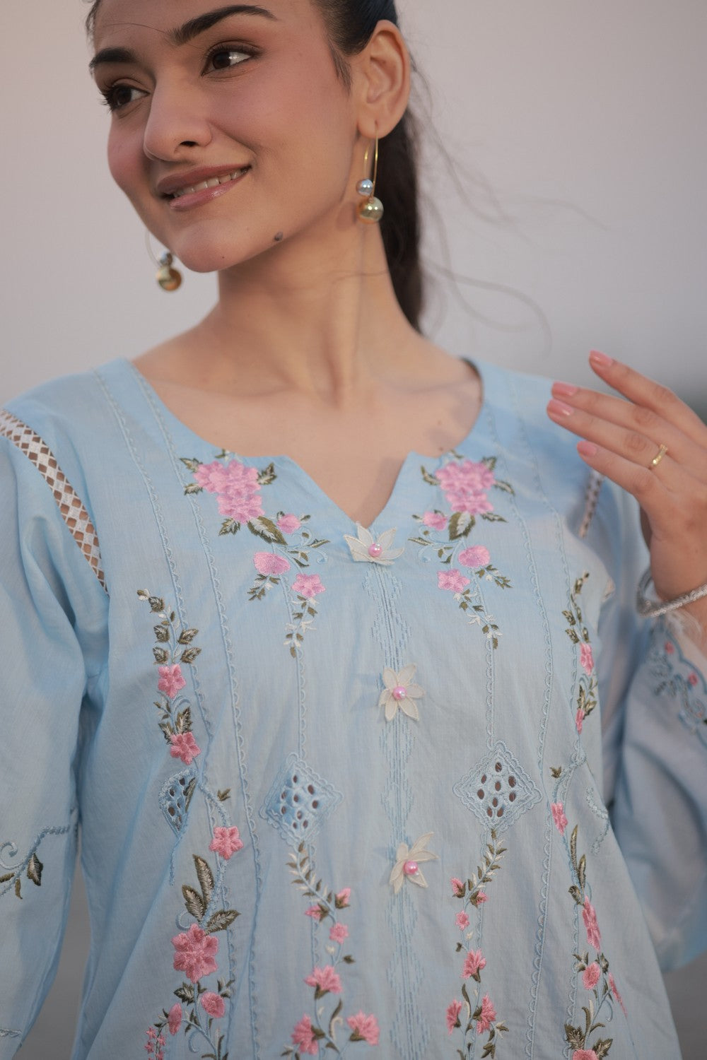 Sky Blue Kurta Set