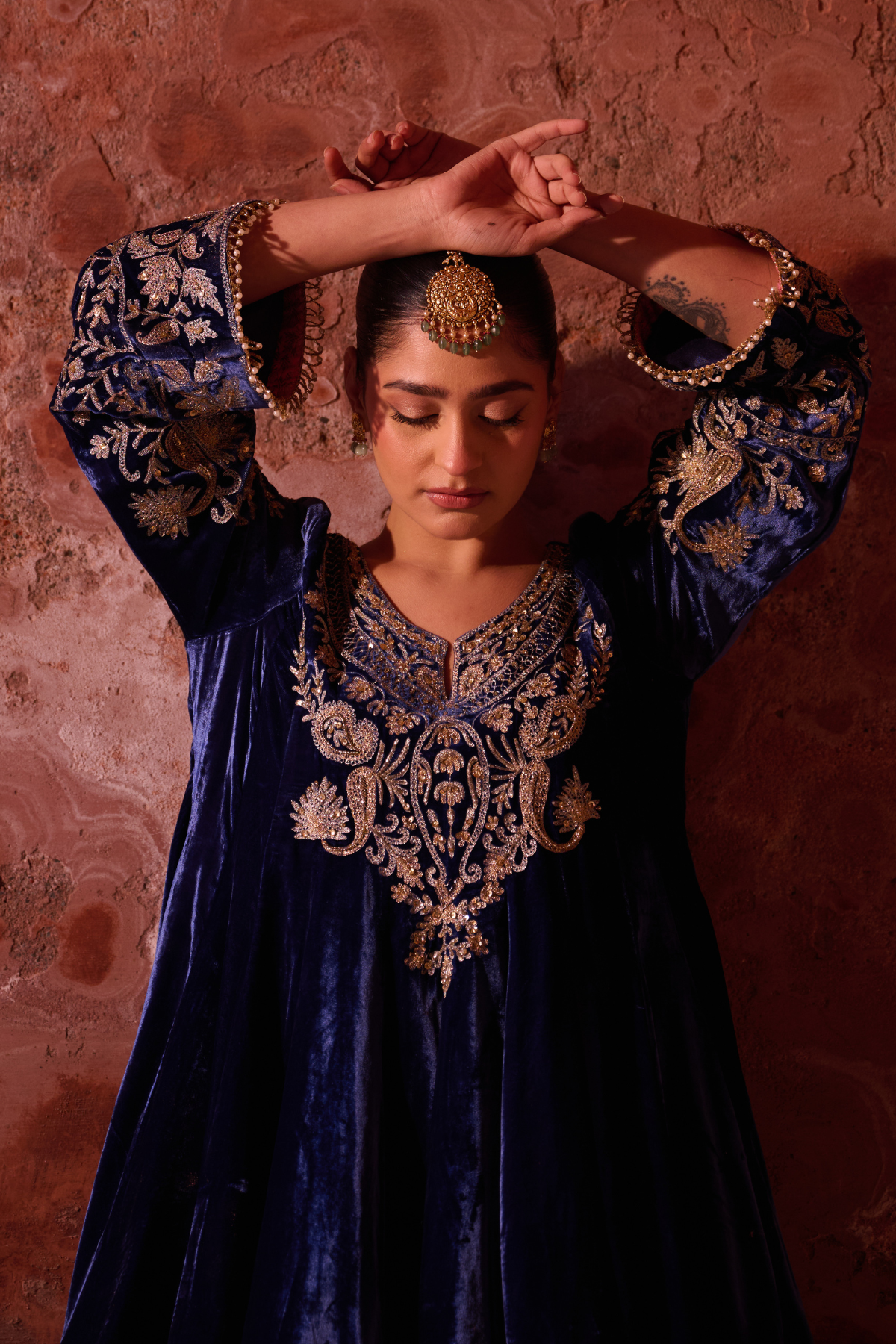 Midnight Blue Short Anarkali