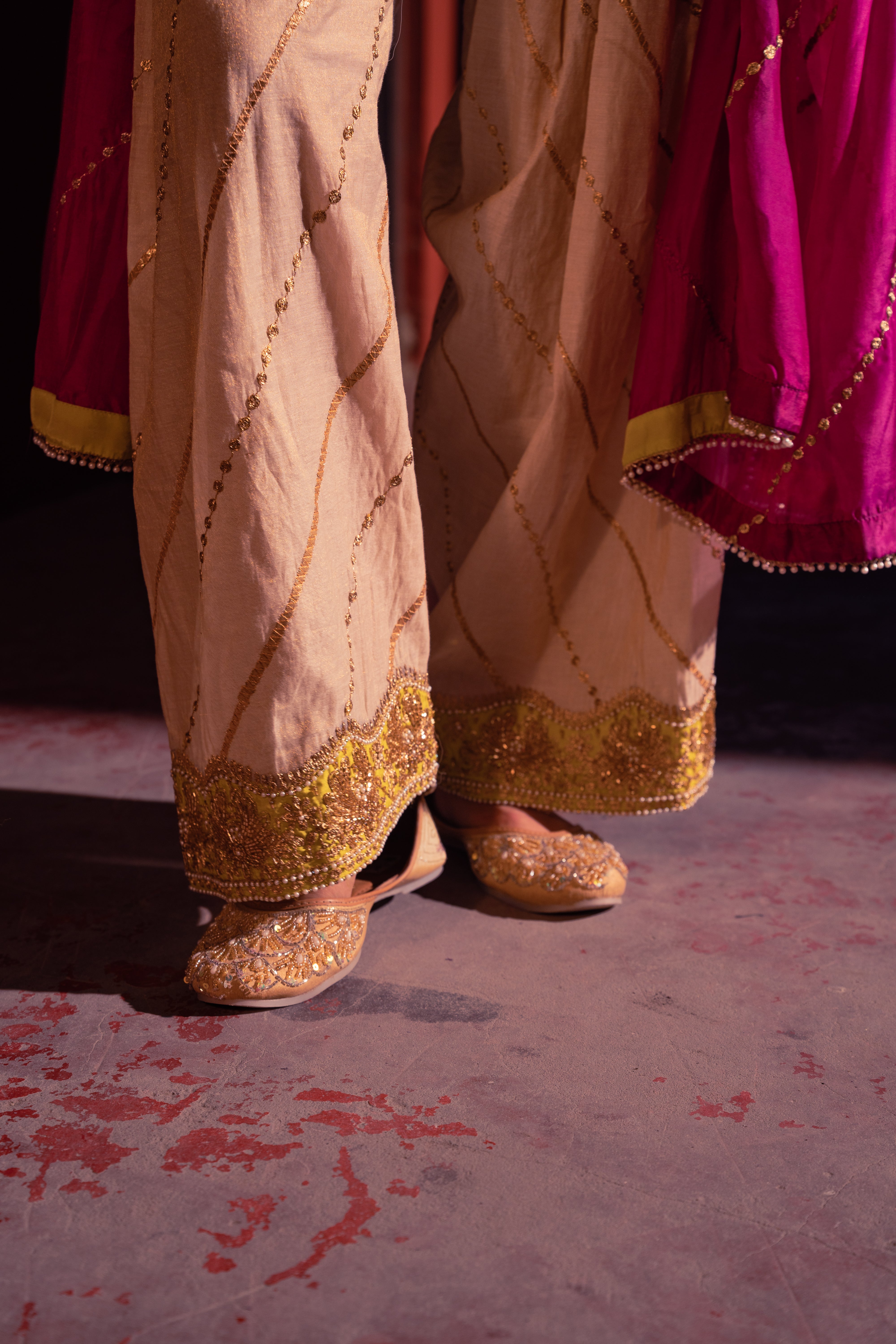 Sahiba- Beige Kurti with Salwar