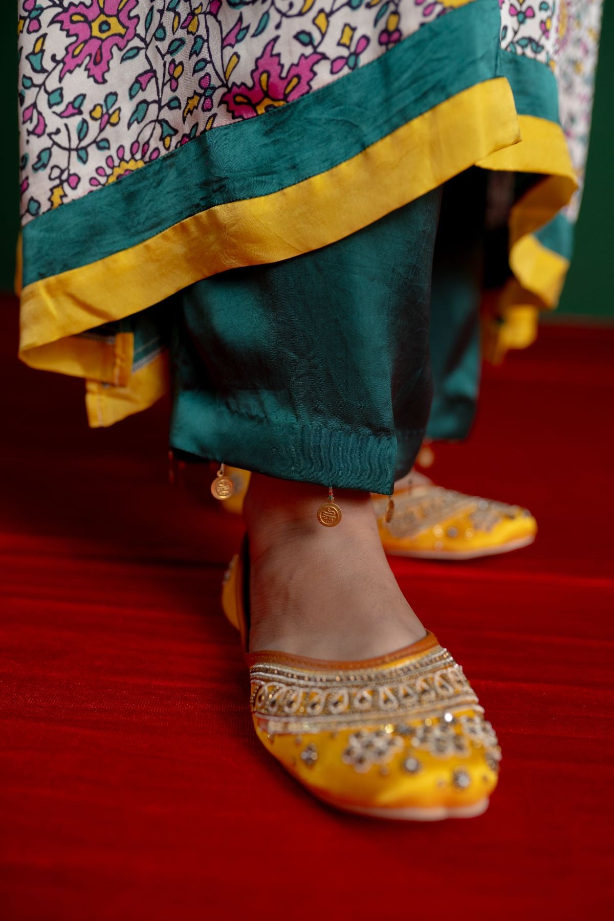 White Printed Kurta Set