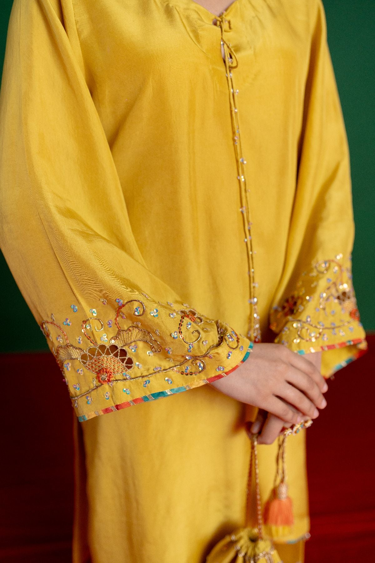 Yellow Farshi Salwar Suit