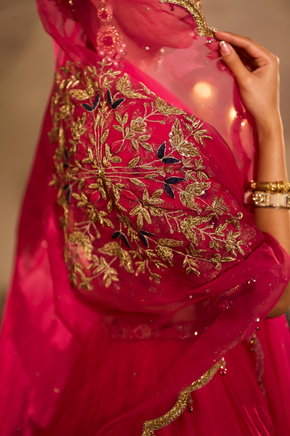 Indus - Fushia Pink Lehnga