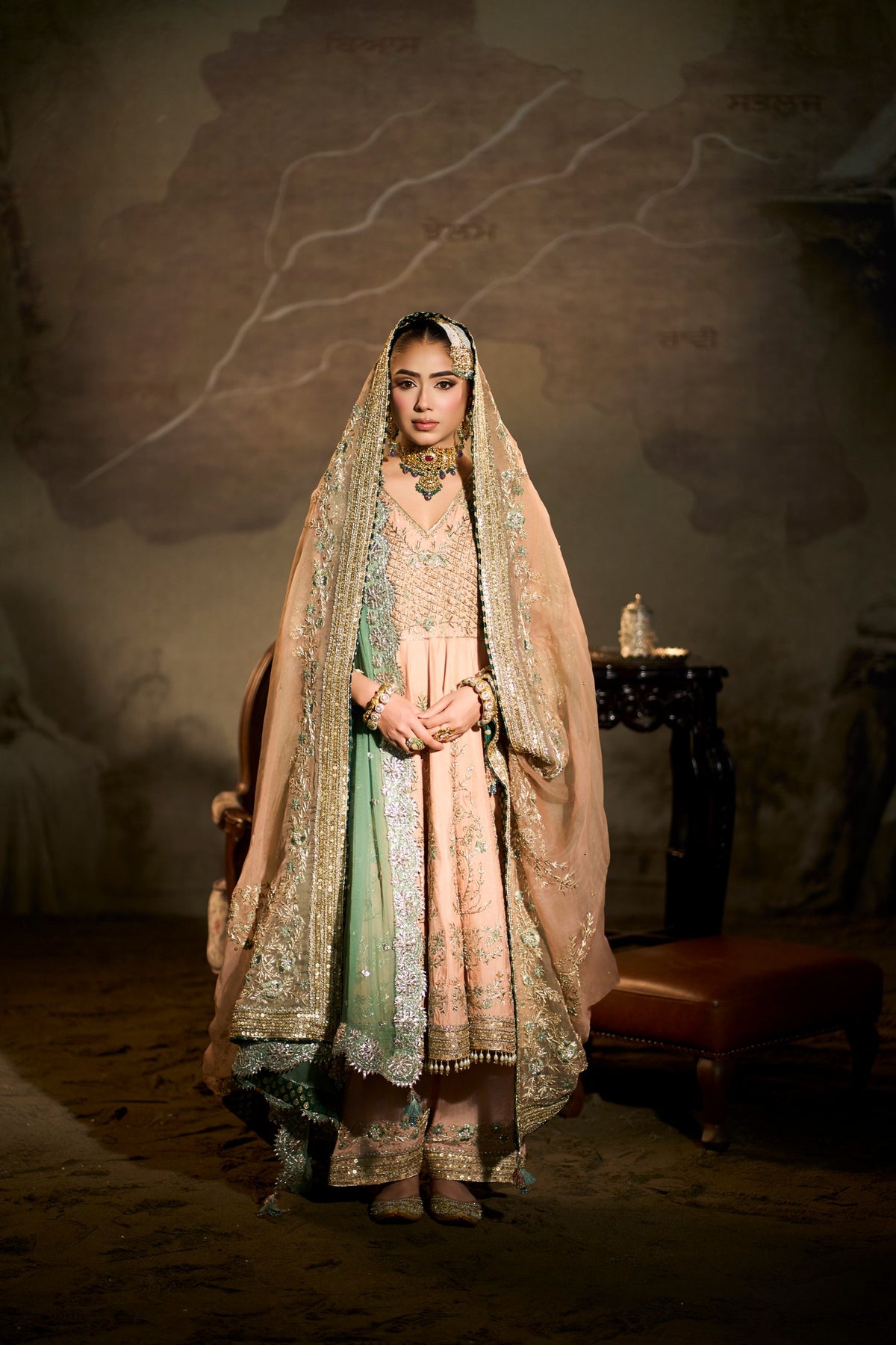 Beas - Peach Anarkali Suit