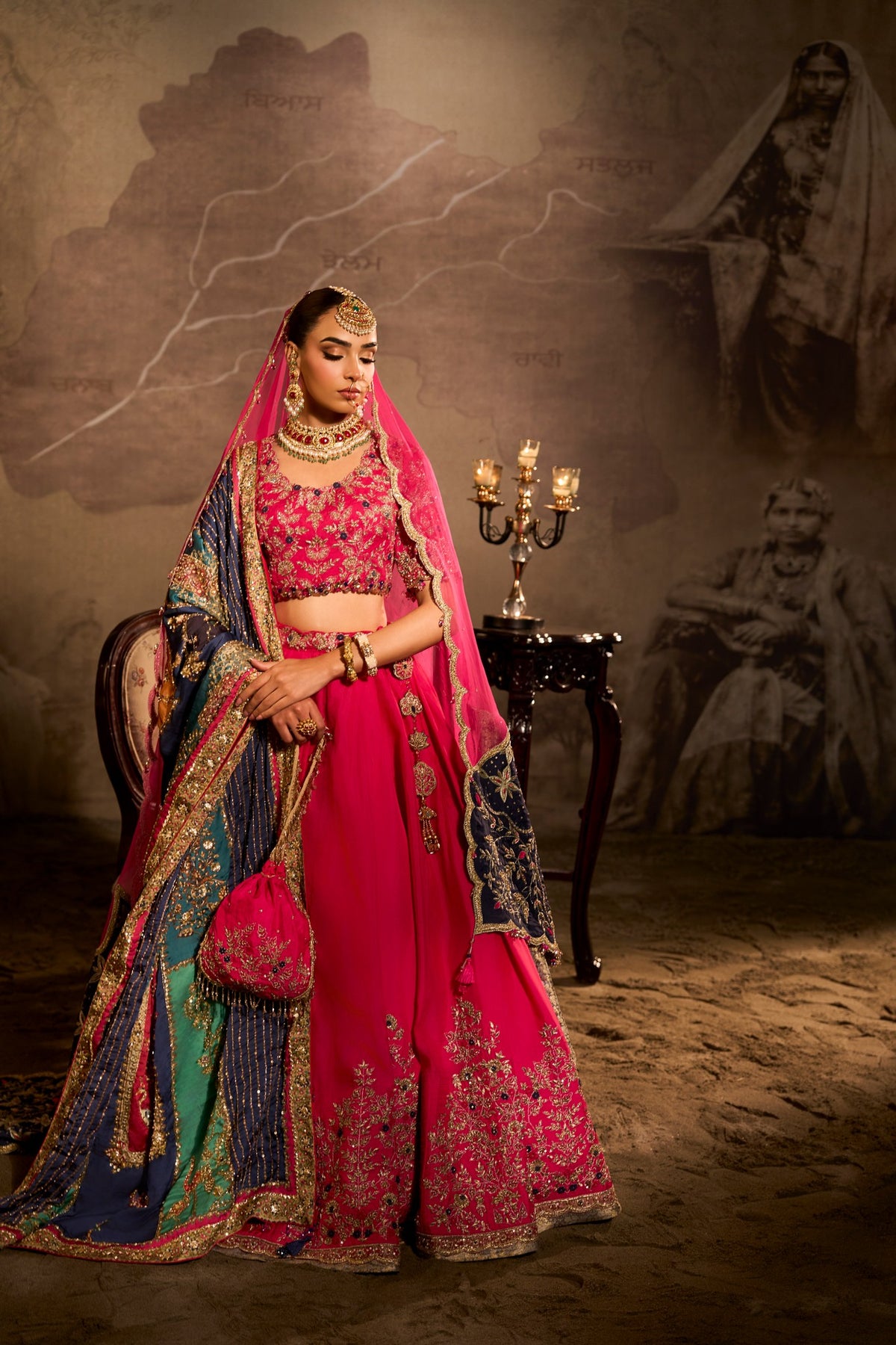 Indus - Fushia Pink Lehnga