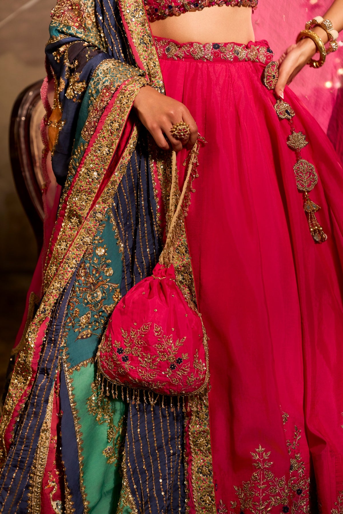 Indus - Fushia Pink Lehnga