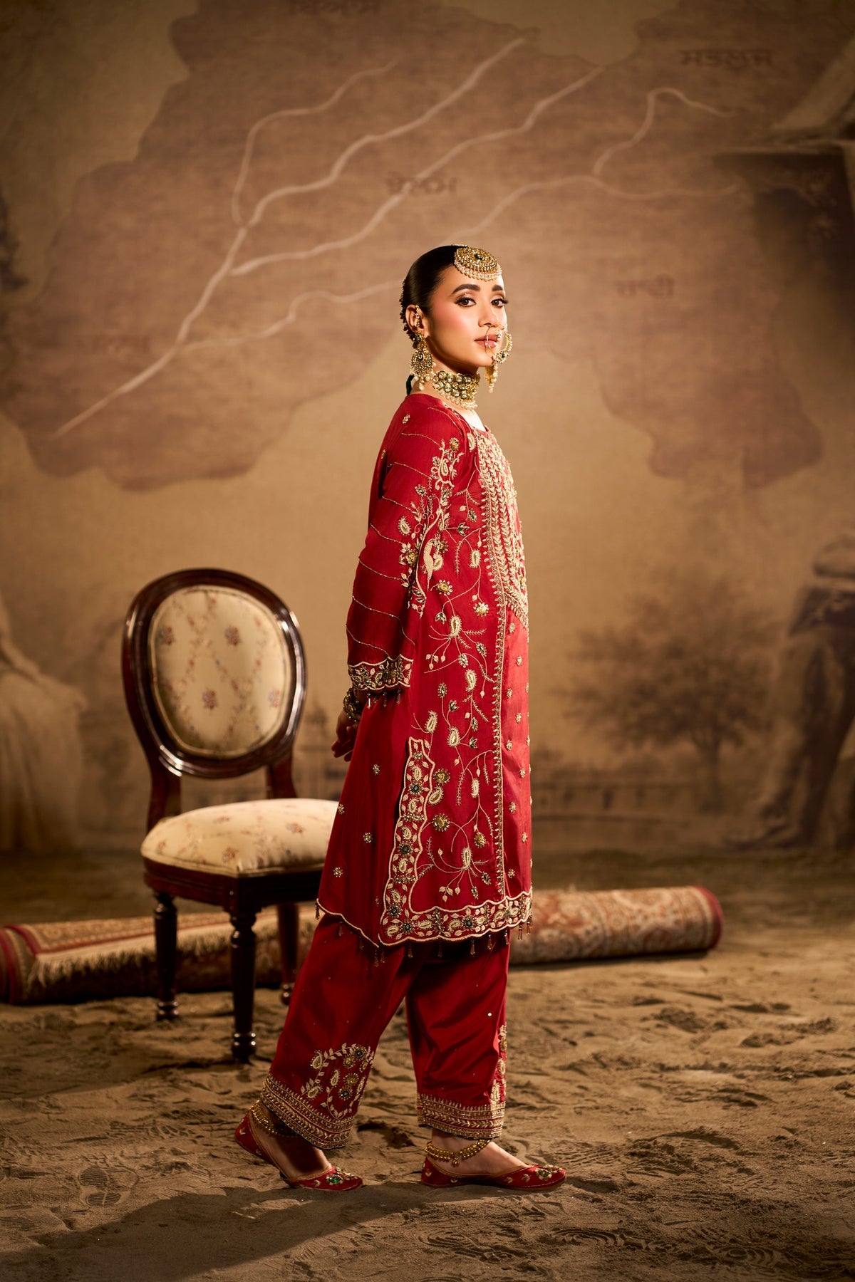 Ravi - Maroon Salwar Suit