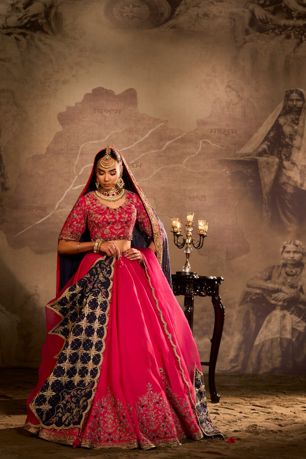 Indus - Fushia Pink Lehnga