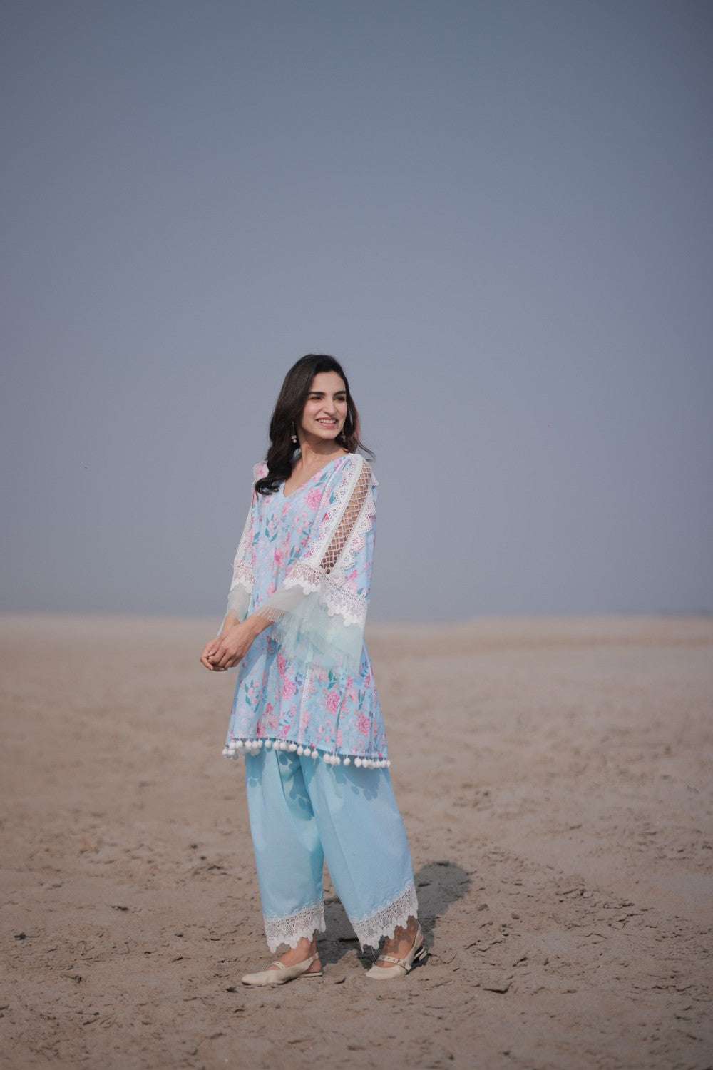 Sky Blue Kurta Suit