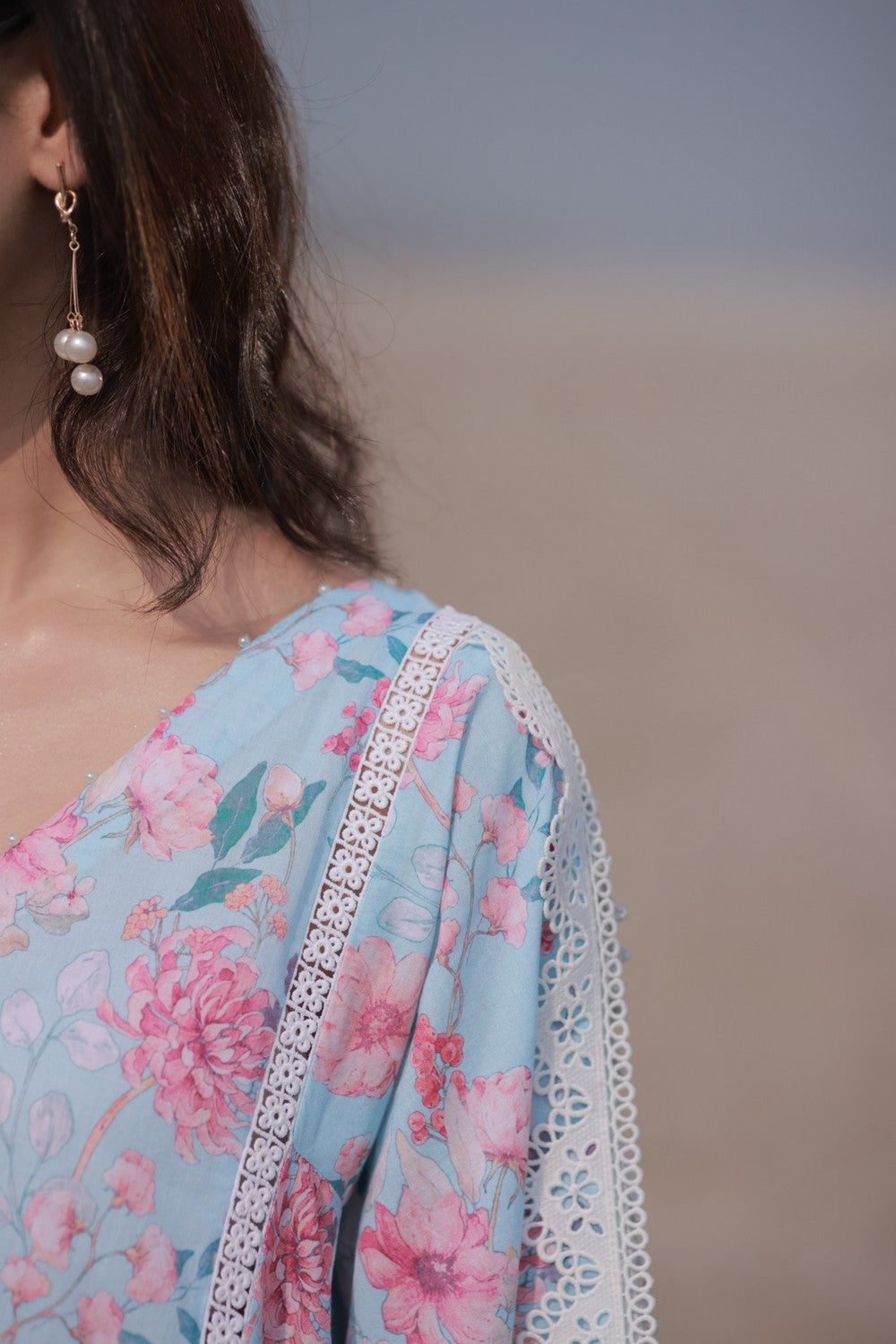 Blue & Pink Kurta Suit