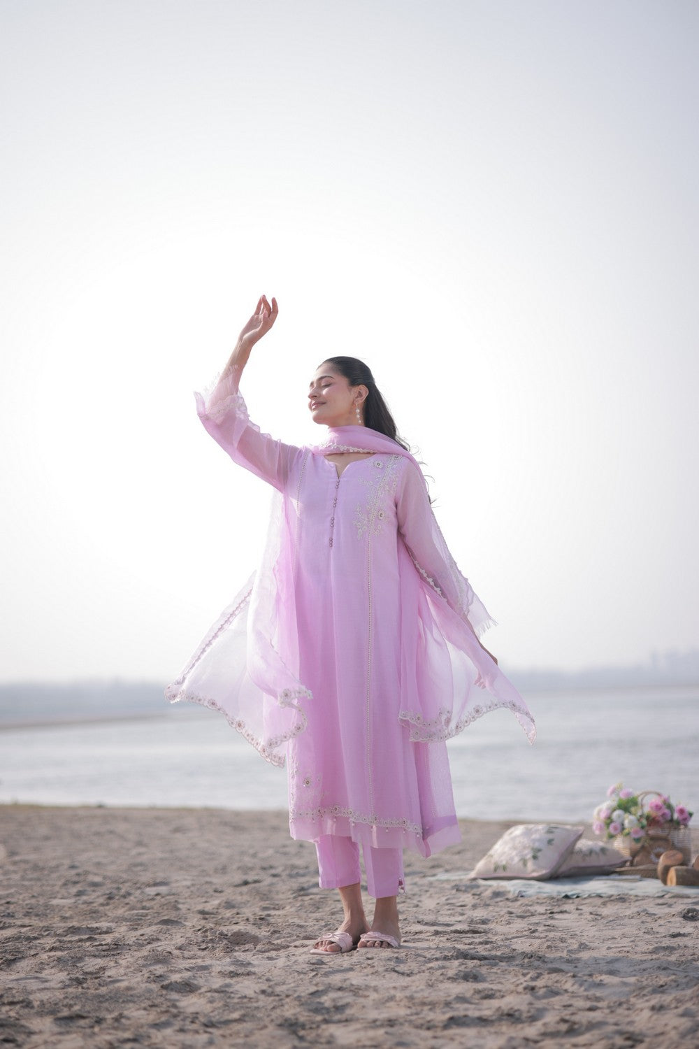 Pink Kalidar Suit
