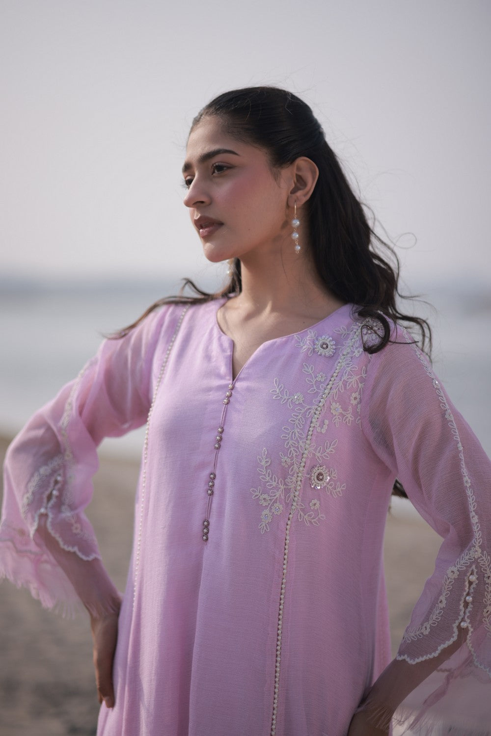Pink Kalidar Suit