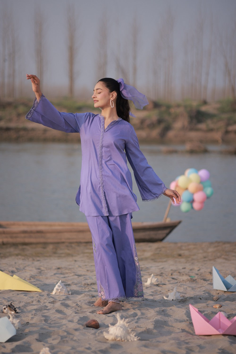 Royal Purple Co-ord Set
