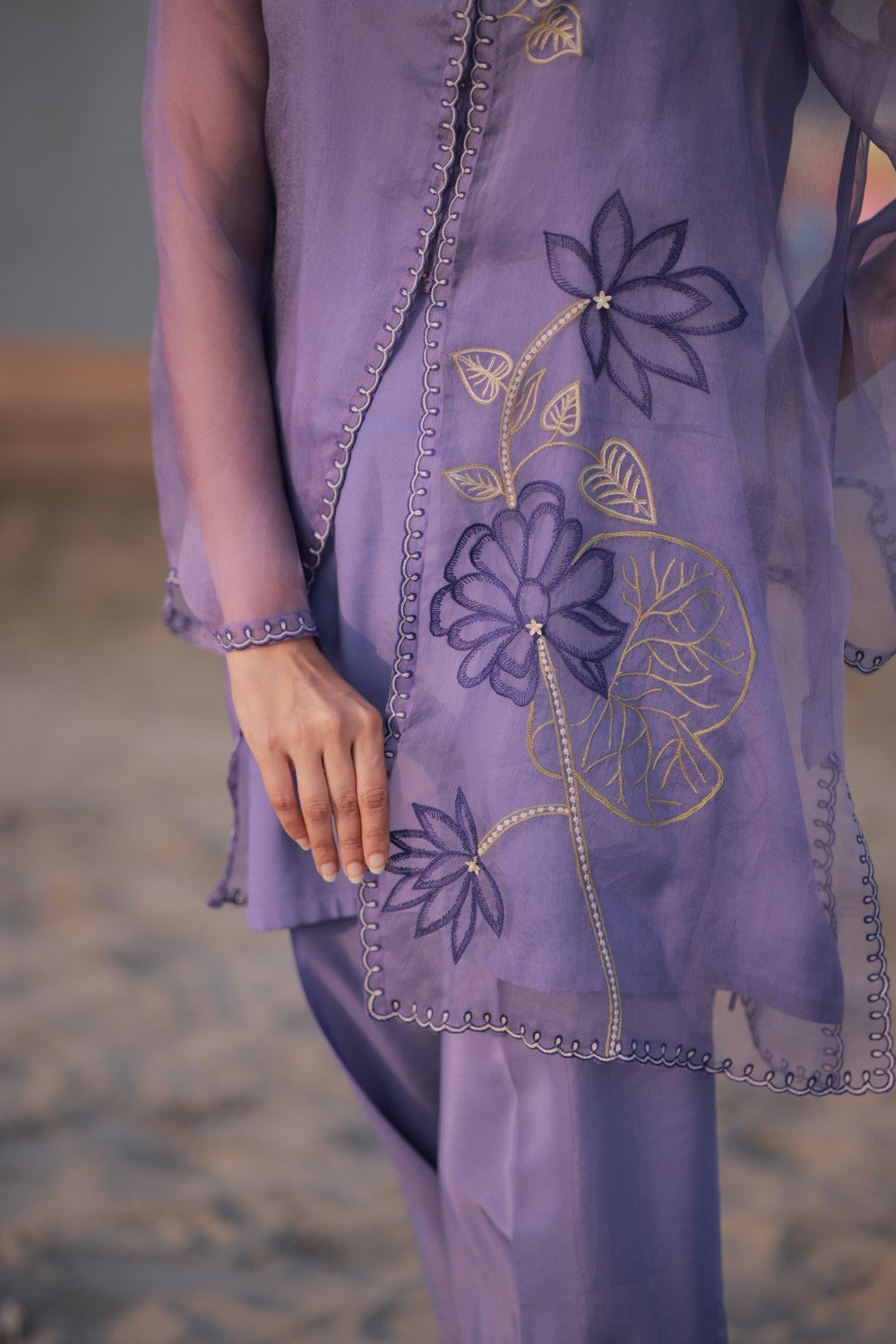 Lavender Jacket Suit