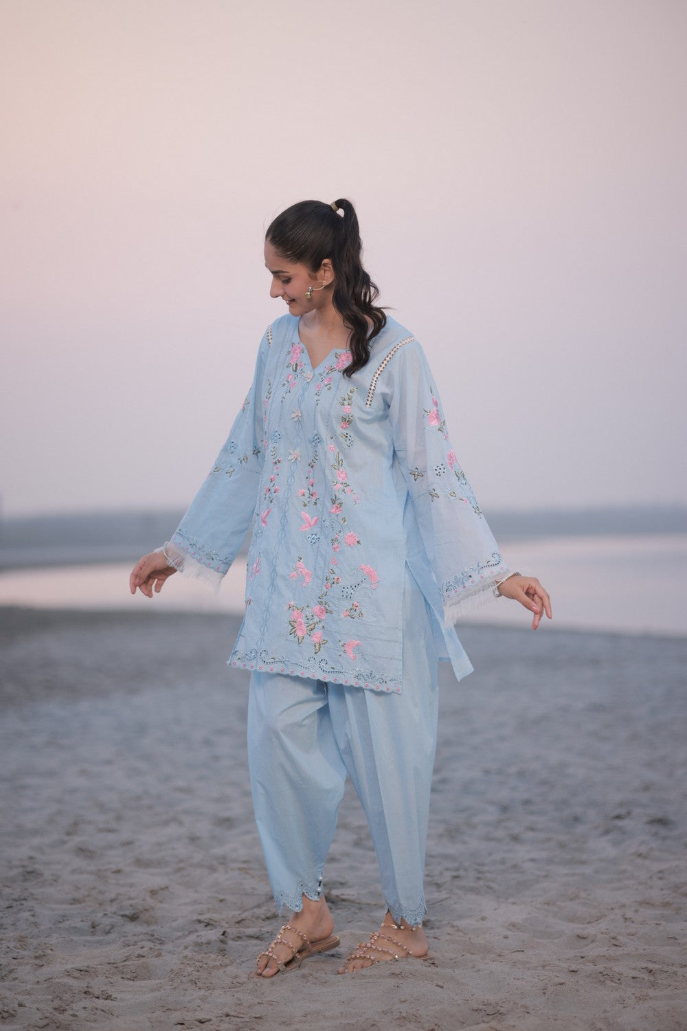 Sky Blue Kurta Set