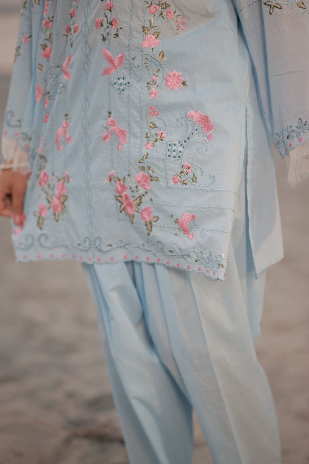 Sky Blue Kurta Set