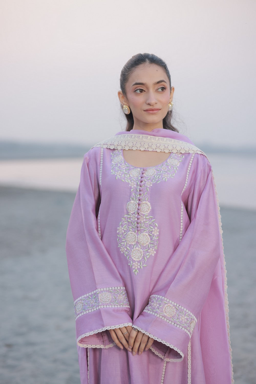 Lilac Kalidar Suit