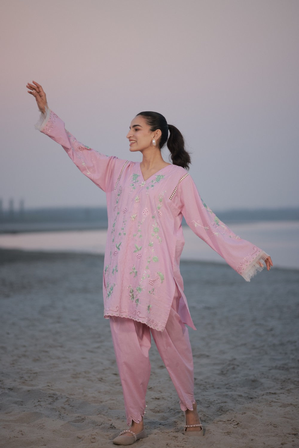 Lilac Kurta Set