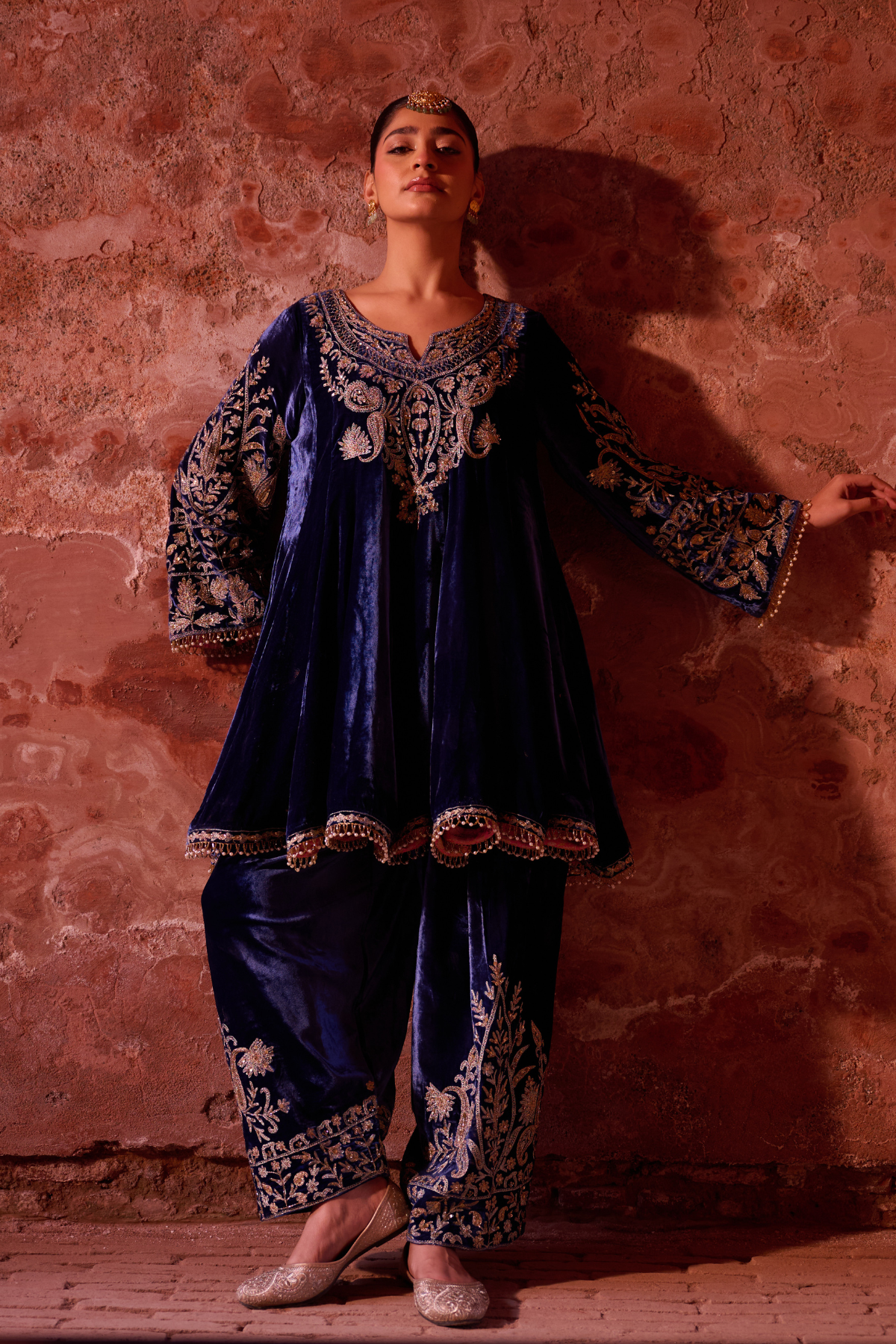 Midnight Blue Short Anarkali