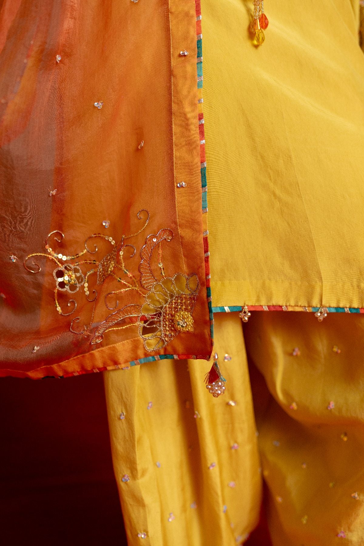 Yellow Farshi Salwar Suit