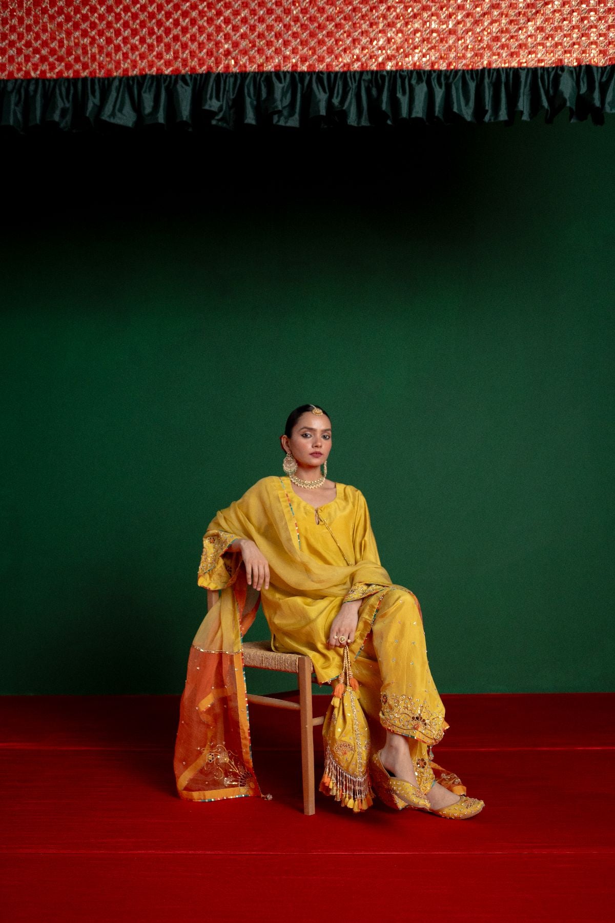 Yellow Farshi Salwar Suit