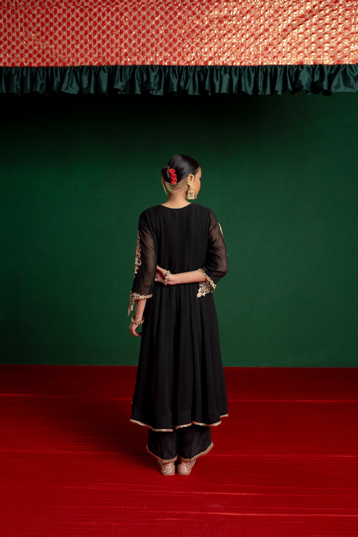 Black Paisley Anarkali