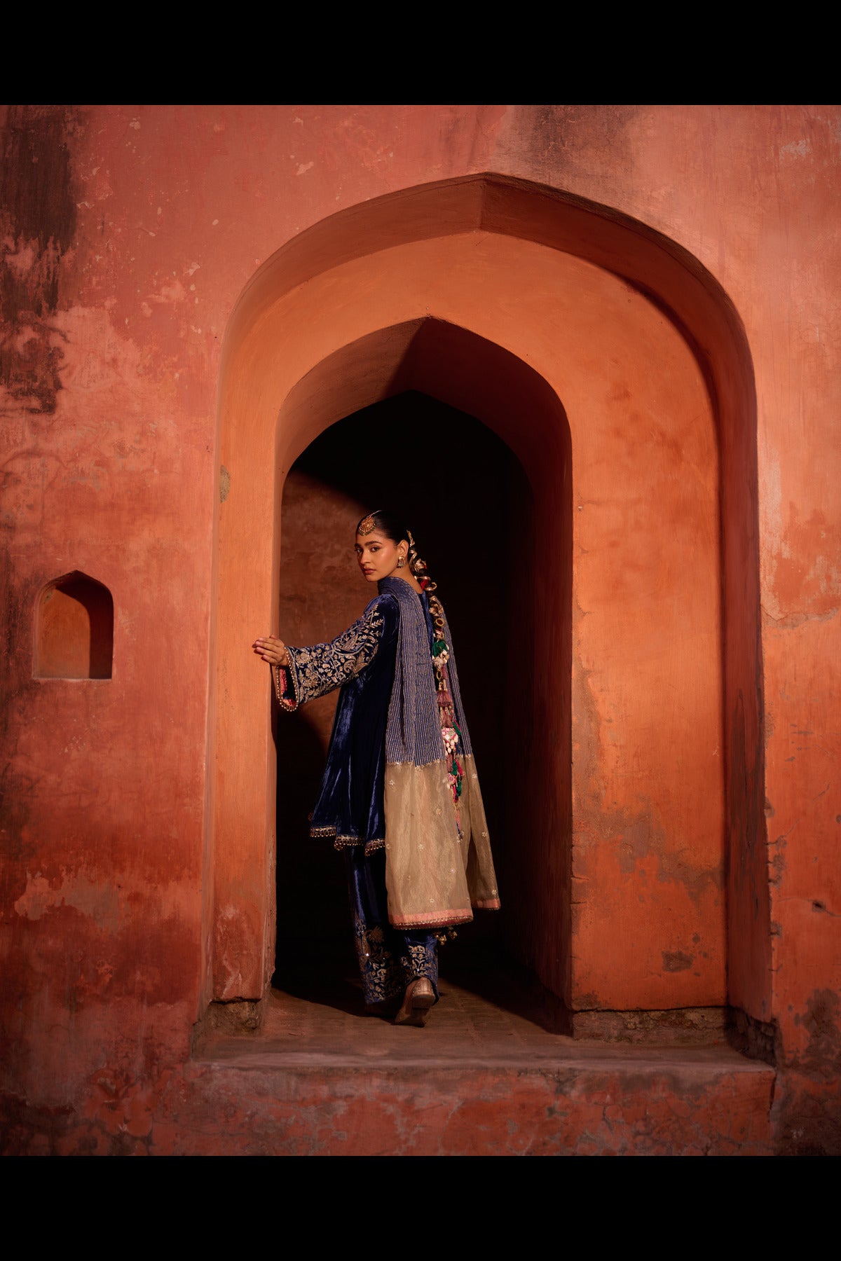 Midnight Blue Short Anarkali