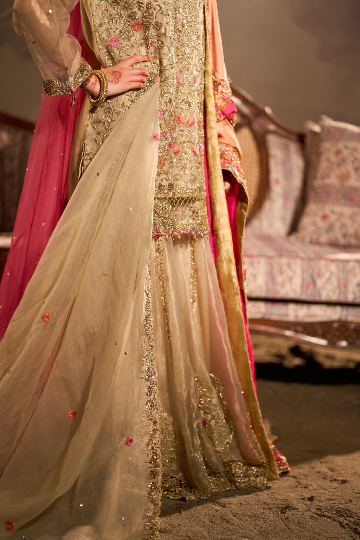 Chenab - Golden Sharara Joda