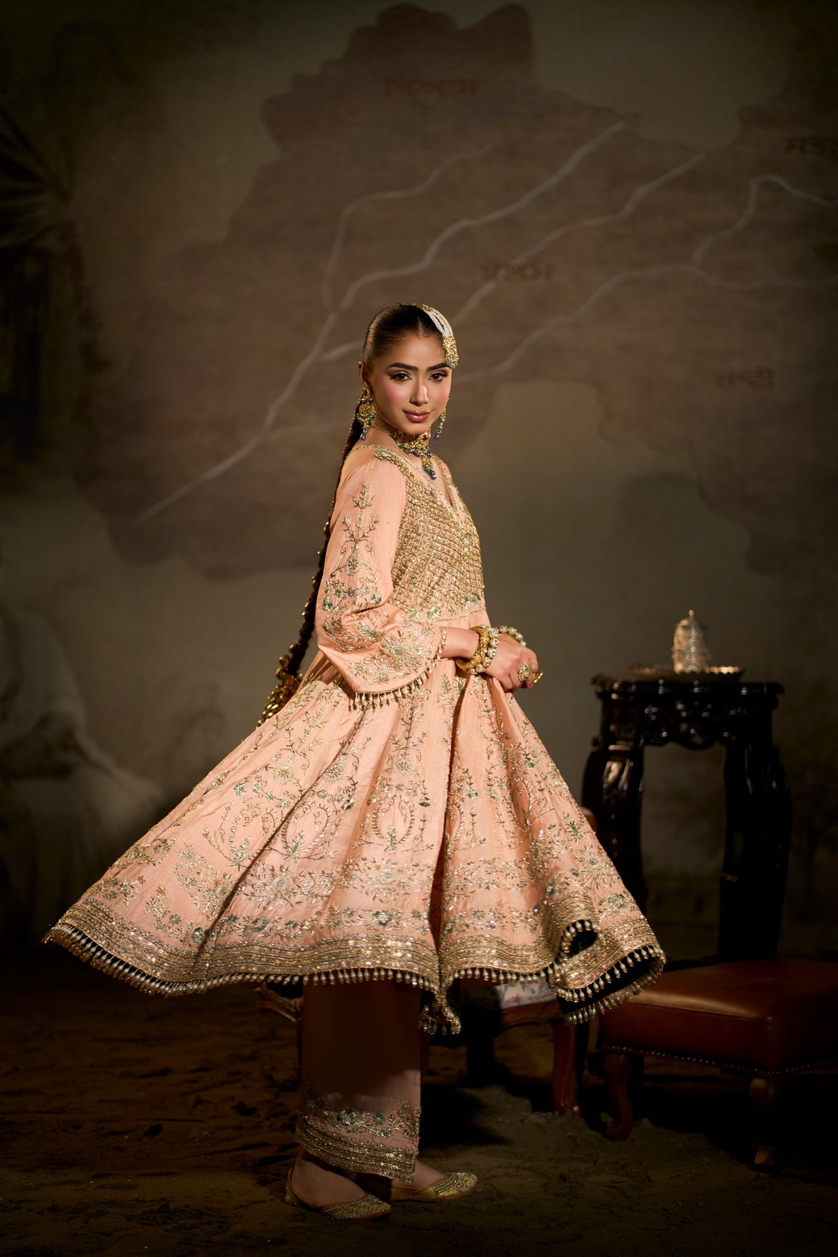 Beas - Peach Anarkali Suit
