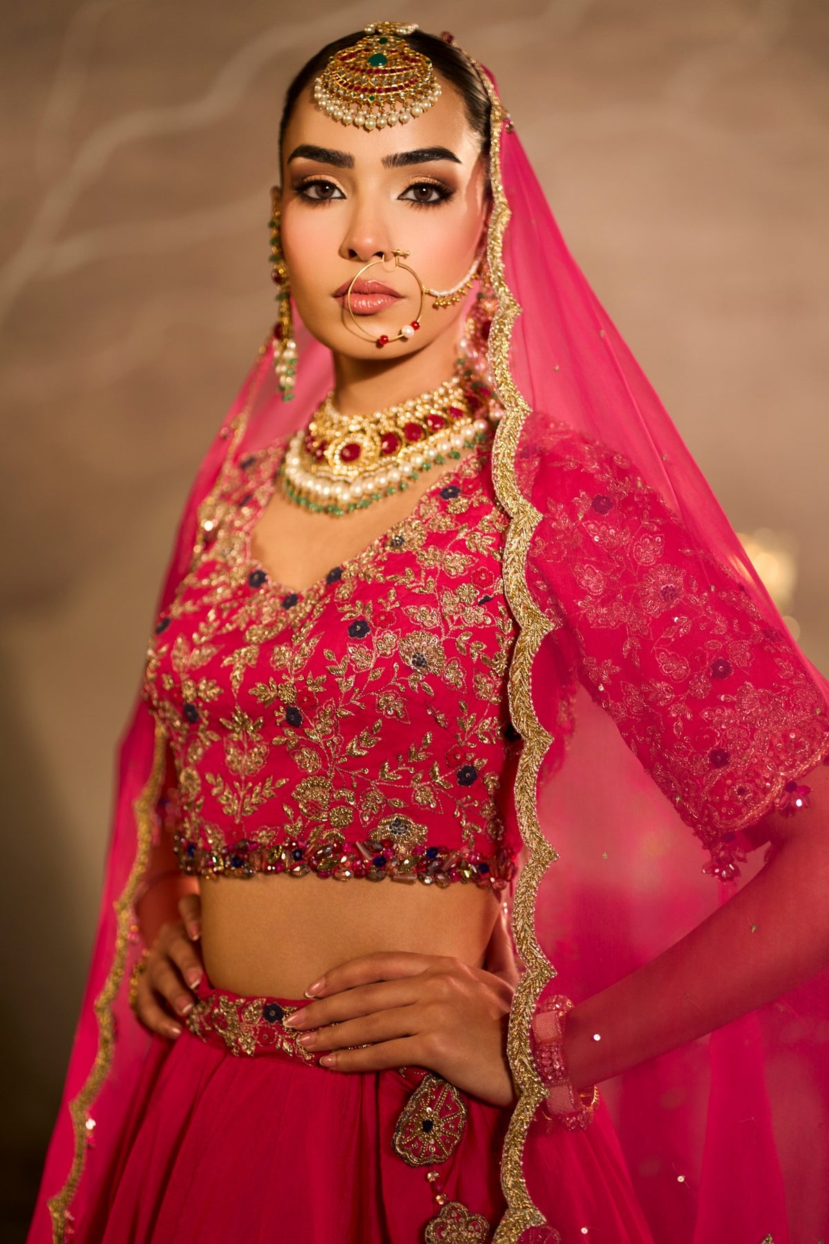 Indus - Fushia Pink Lehnga