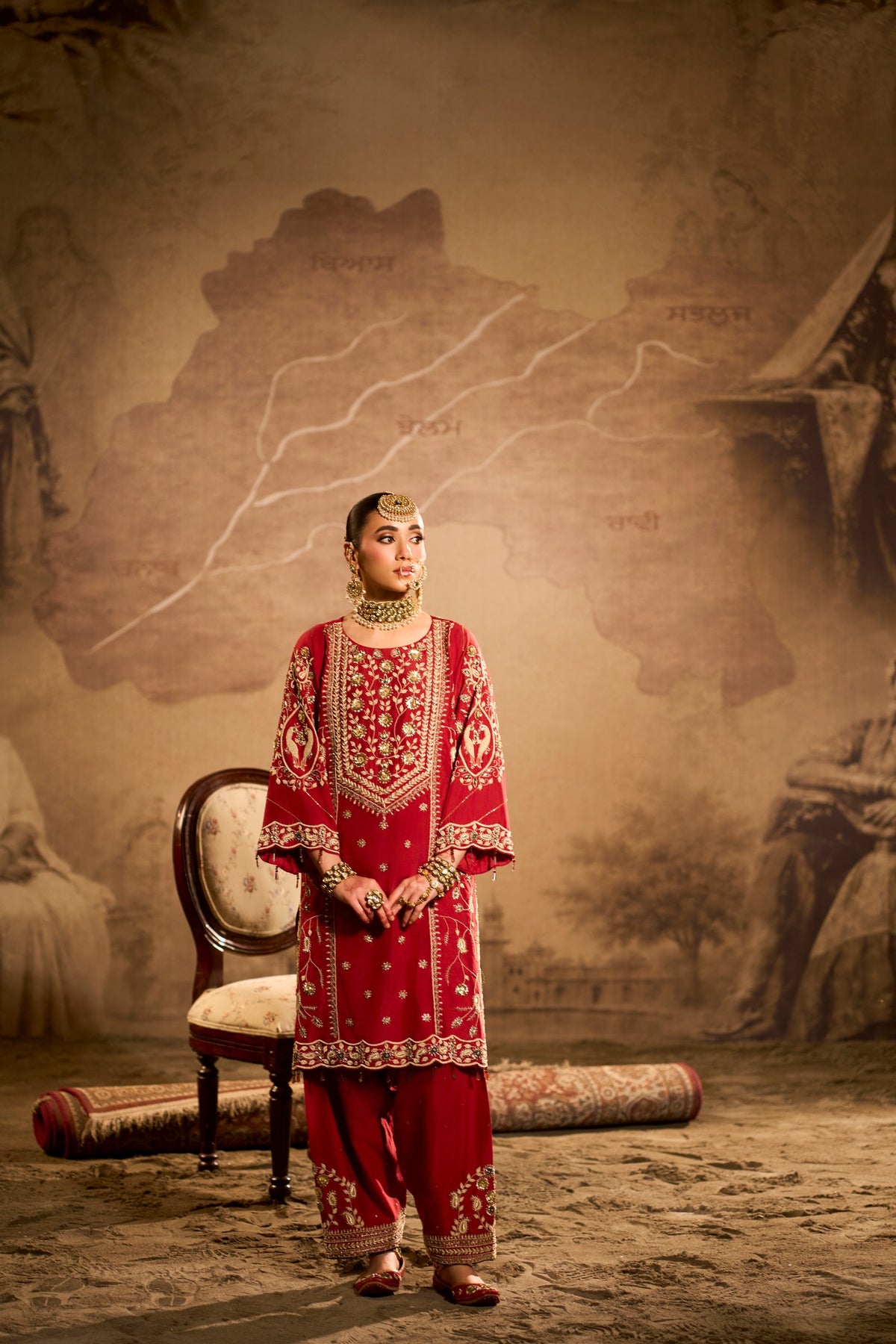 Ravi - Maroon Salwar Suit