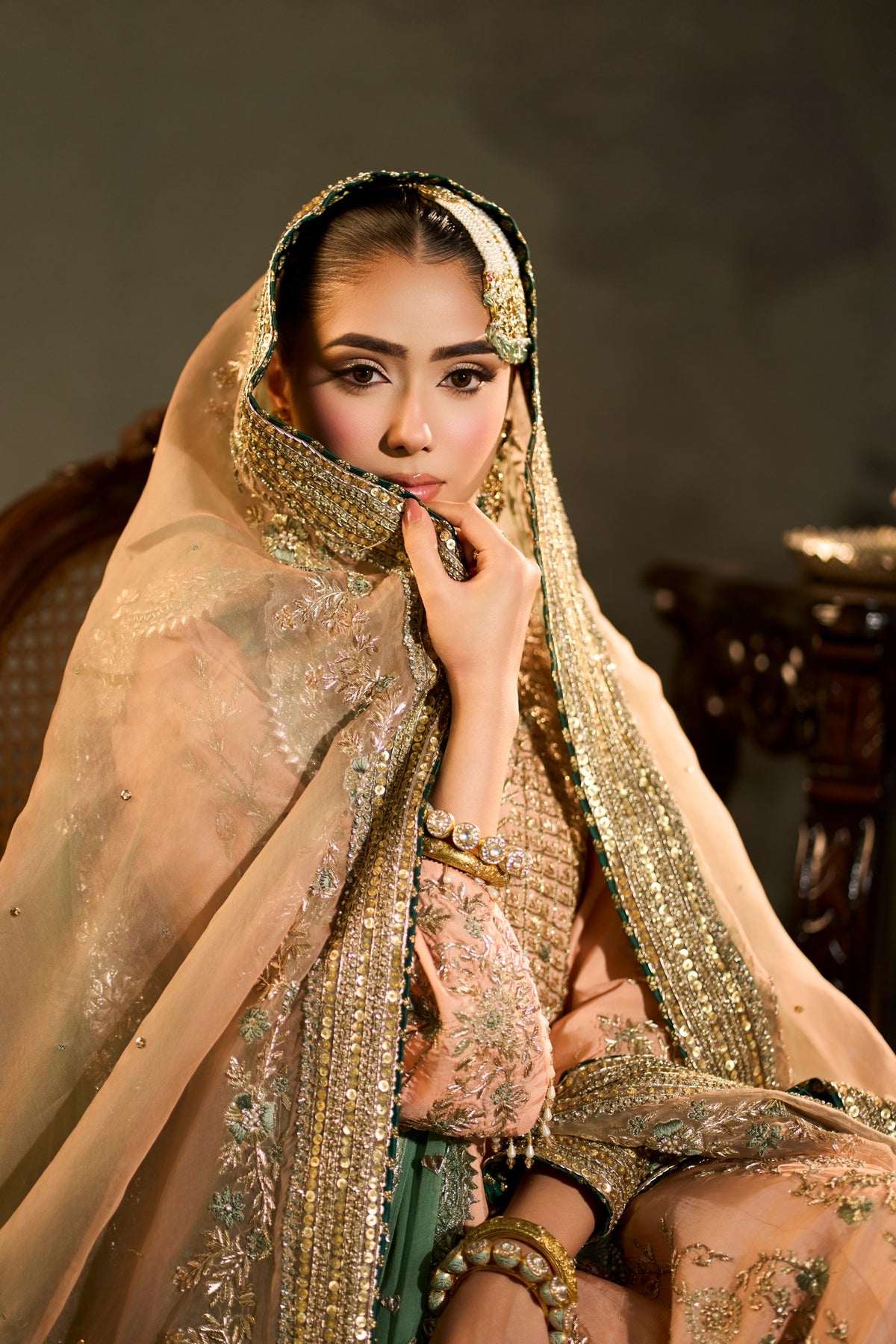 Beas - Peach Anarkali Suit