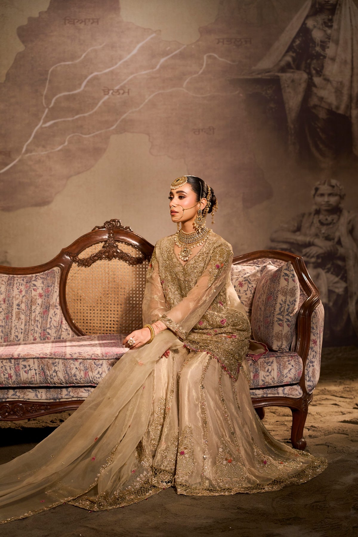 Chenab - Golden Sharara Joda