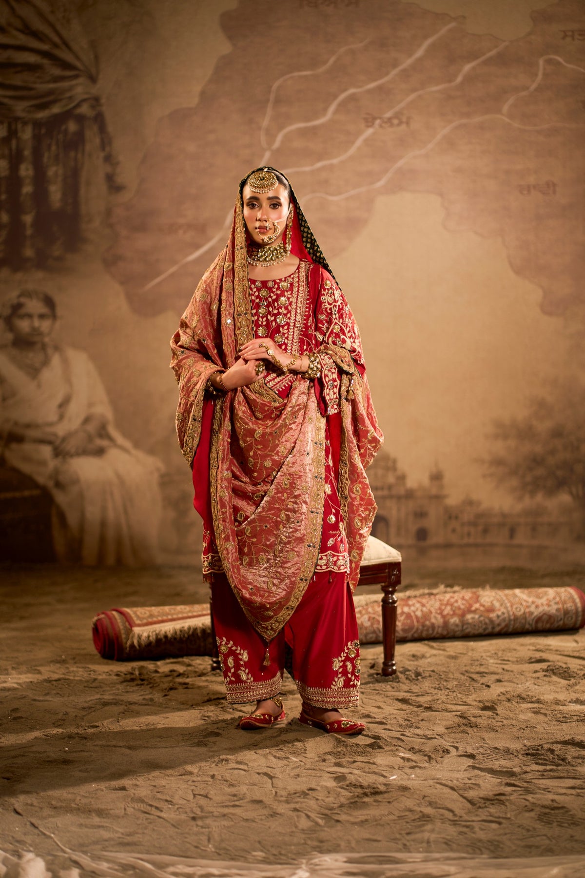 Ravi - Maroon Salwar Suit